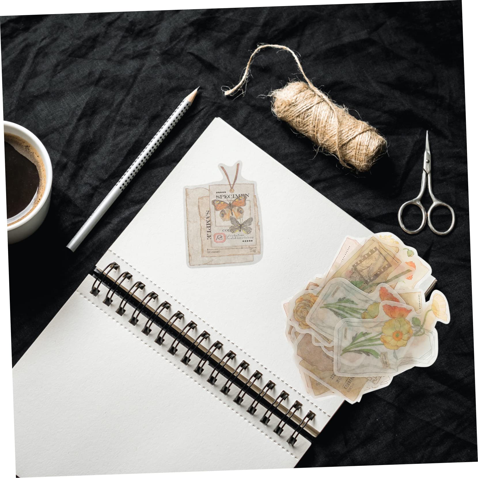NUOBESTY 20sets Adesivi Creativi per Scrapbooking Pacchetti di Stickers Autoadesivi per Diario Album Fotografico e Fai da Te Stili Vari e Unici per Decorazioni Personali
