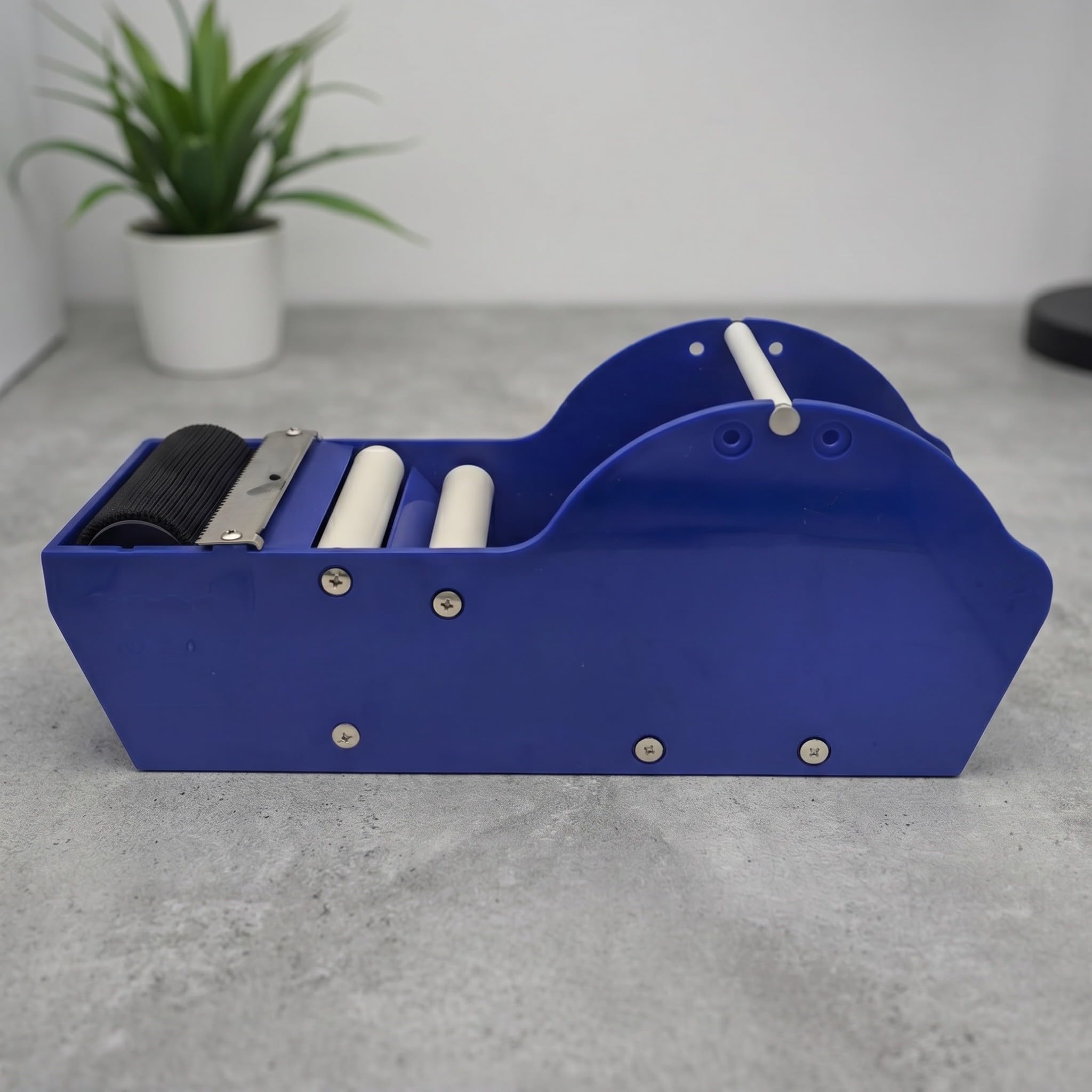 Veemoon Dispenser di nastro adesivo da tavolo: taglierina per nastro adesivo in carta kraft attivabile con acqua, ideale per spedizioni aziendali, larghezza regolabile da 3 a 8 cm per confezionamento