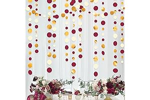 Maroon Gold Party Decoration for Milestone Celebrations