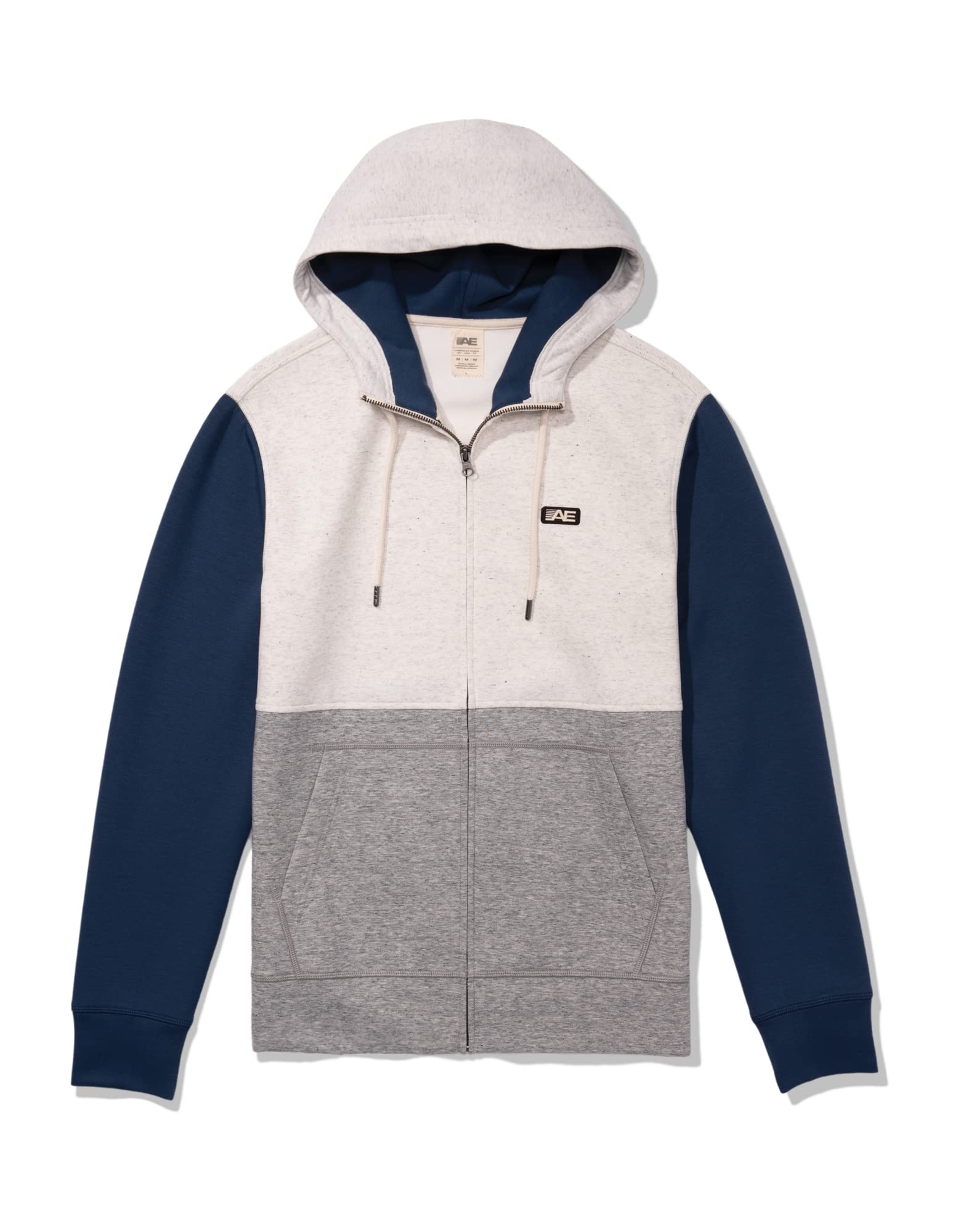 American Eagle Men 129496509_AMEC400 Active 24/7 Colorblock Zip-Up Hoodie