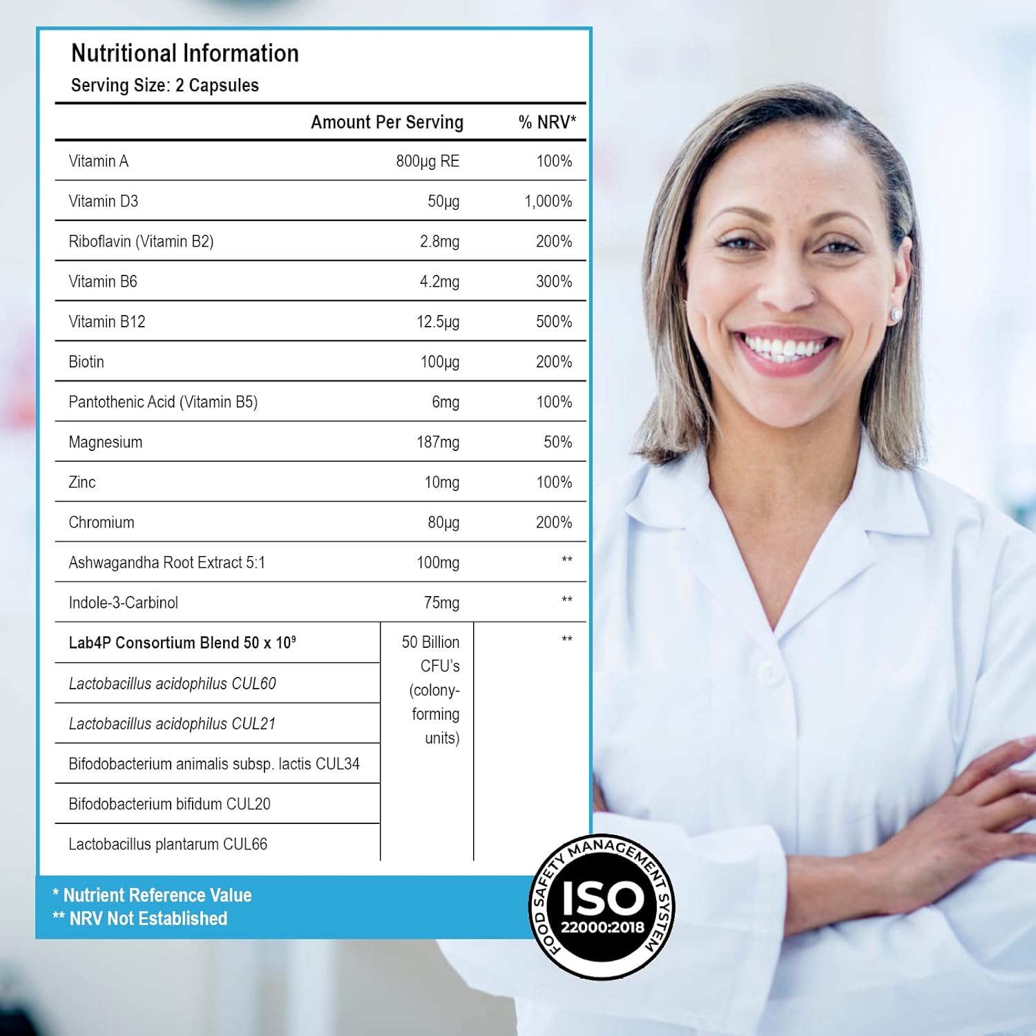 Health & Her Perimenopause Biome 50bn Live Cultures Supplements for