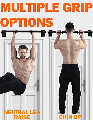 Miniatura 4 de Fitarc Barra de dominadas de montaje en pared resistente, barra de barbilla de montaje en vigueta para puerta, construcción de acero, equipo de