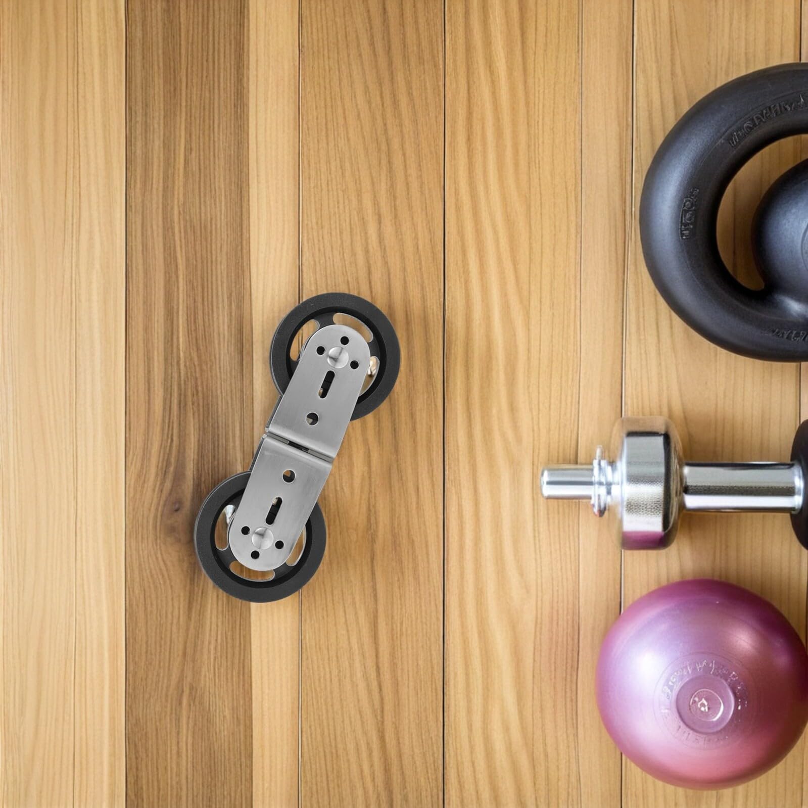 Kichvoe Doppelrolle für Kabelzug Fitnessgerät aus Edelstahl und Kunststoff 8-förmige 2 Stück Seilzuggeräte für Geräuschloses Training im Fitnessstudio