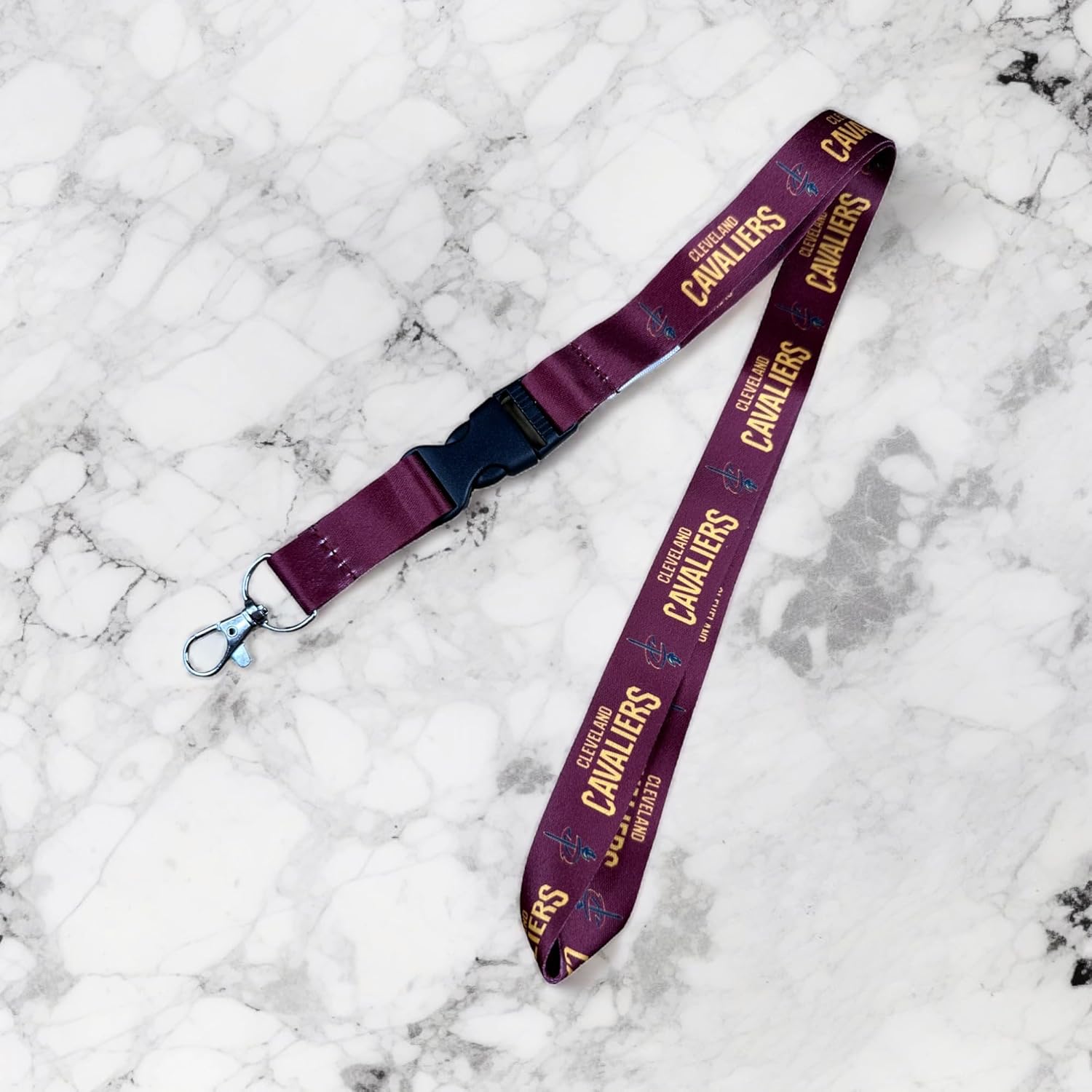 Desert Cactus Cleveland Cavaliers Lanyard Keychain Detachable NBA Breakaway Snap Buckle National Basketball Association Car Keys ID Badge Holder (Lanyard 1)