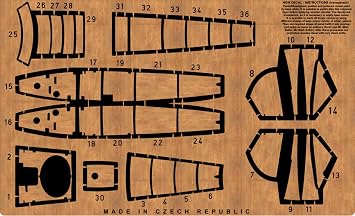 HGW 548037 1/48 Decal for Albatros D.V/D.Va for Eduard Light Wood Natural Imitation