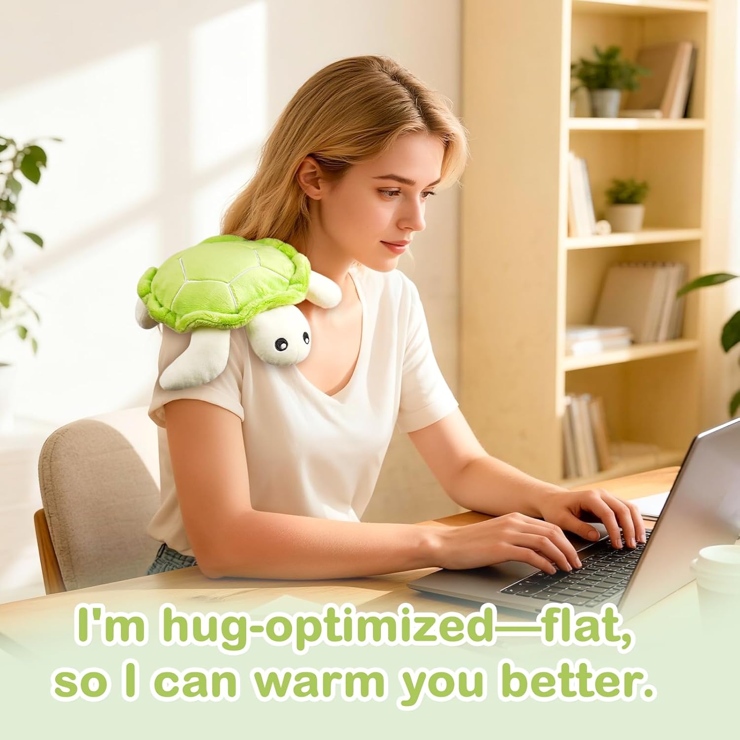 Sea Turtle Cute Microwavable Stuffed Animal Heating Pad – Plush for Period Cramp Relief, Funny Gifts for Women, Girlfriend, Daughter, Teens - Image 5