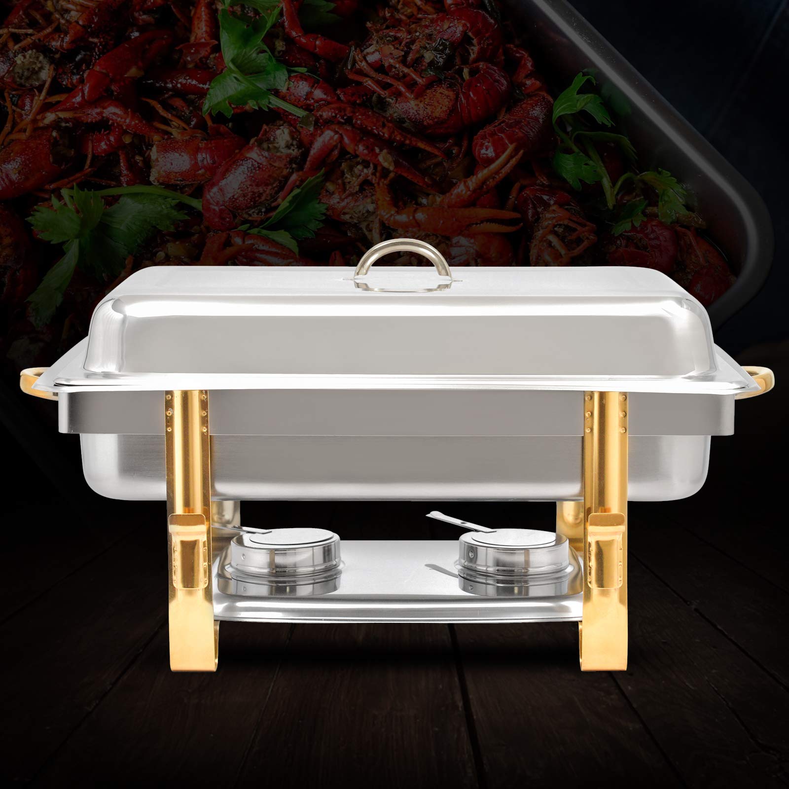 Chafing Dish - Calentador de alimentos de acero inoxidable (9 L)
