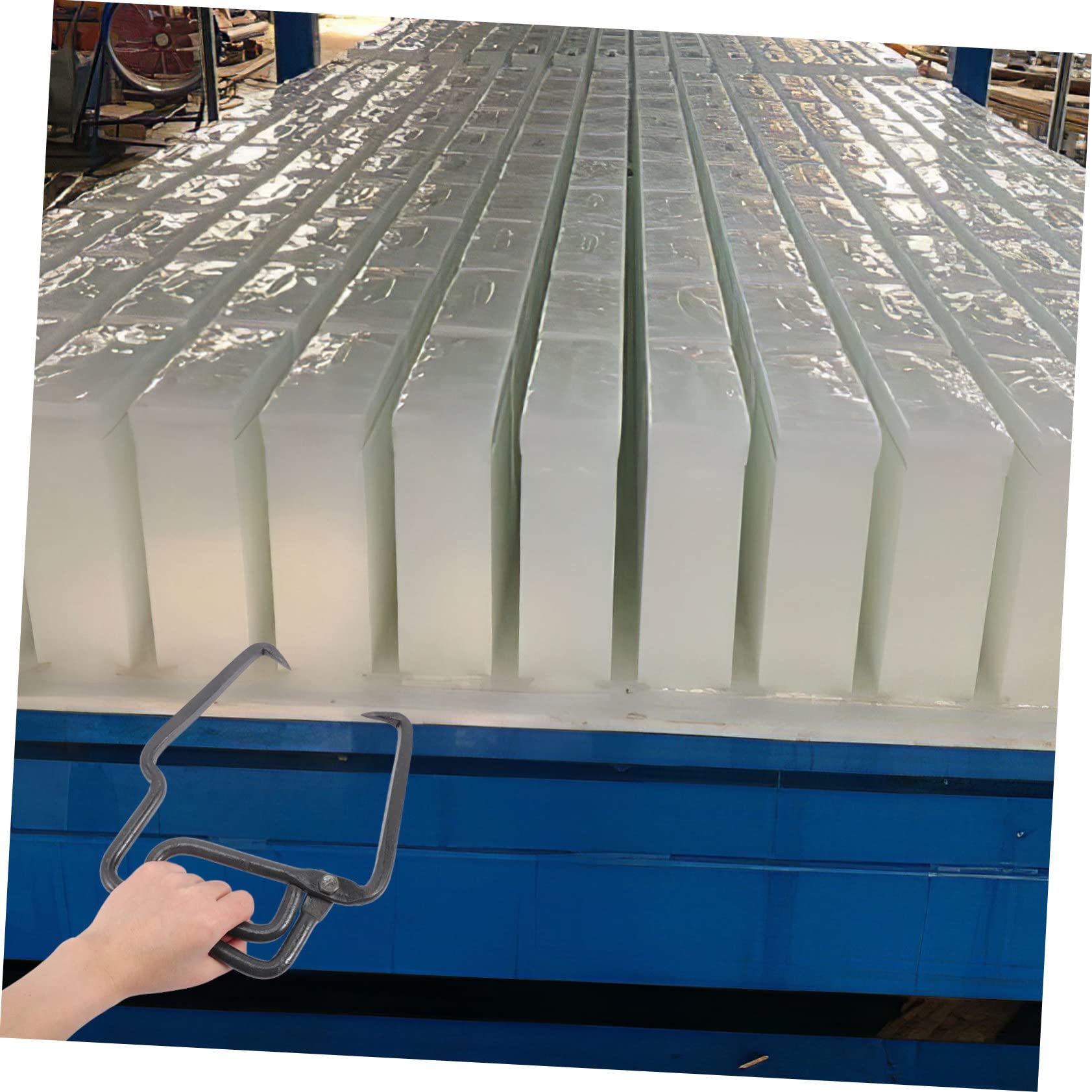 Ferencaa Industrial Ice Statue Lifter Ice Tow Bar Reusable Ice Tong Ice ...