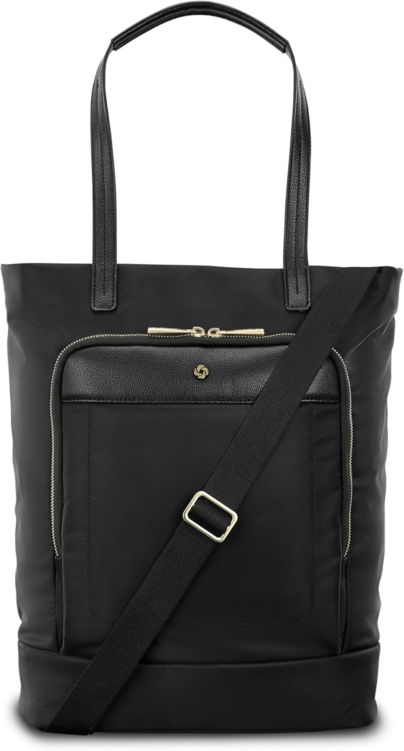 Samsonite Mobile Solutions 2 Convertible Backpack, 3-in-1 Tote, Crossbody & Laptop Backpack with Padded Laptop Sleeve, Water Bottle Pocket, Front Organizer, StackIt™ Strap, Travel & Everyday Bag