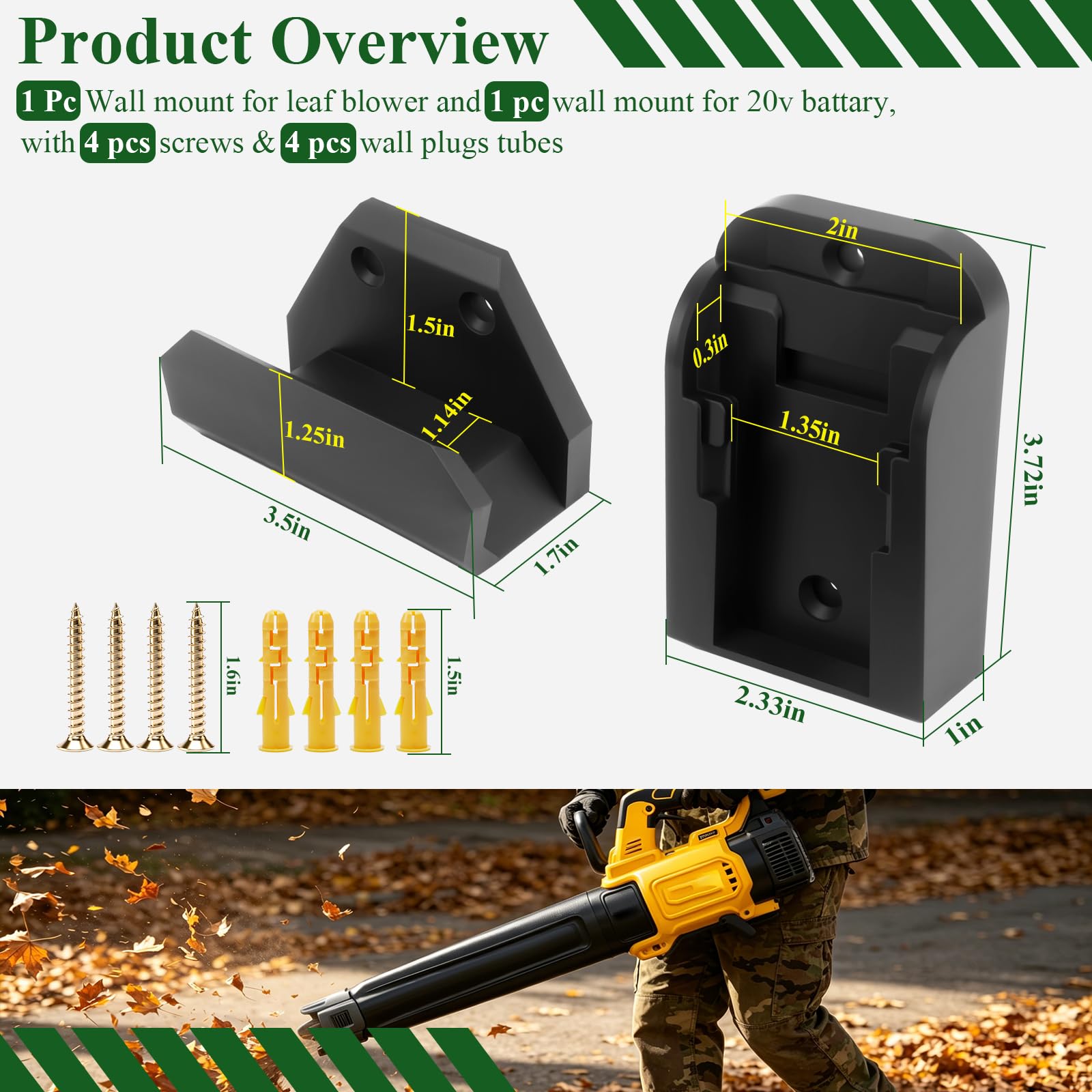 Dewalt 20V Leaf Blower Wall Mount - SHUJUKU -2 Dewalt 20V Leaf Blower Wall Mount - SHUJUKU -2