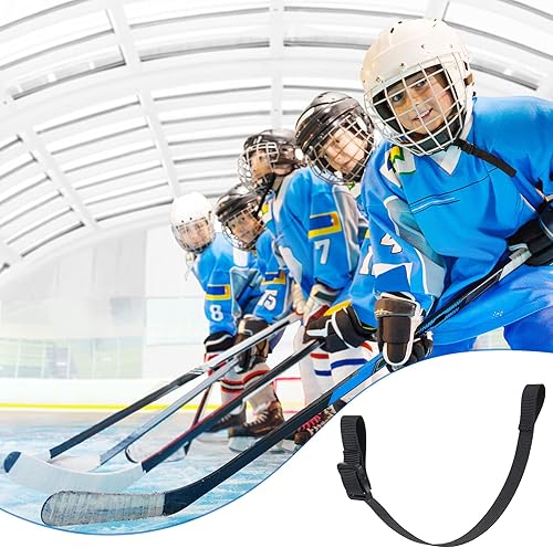 Miniatura 6 de Correa para la barbilla para casco de hockey, con un solo broche para hockey, correa de repuesto para la barbilla de hockey, correas desmontables