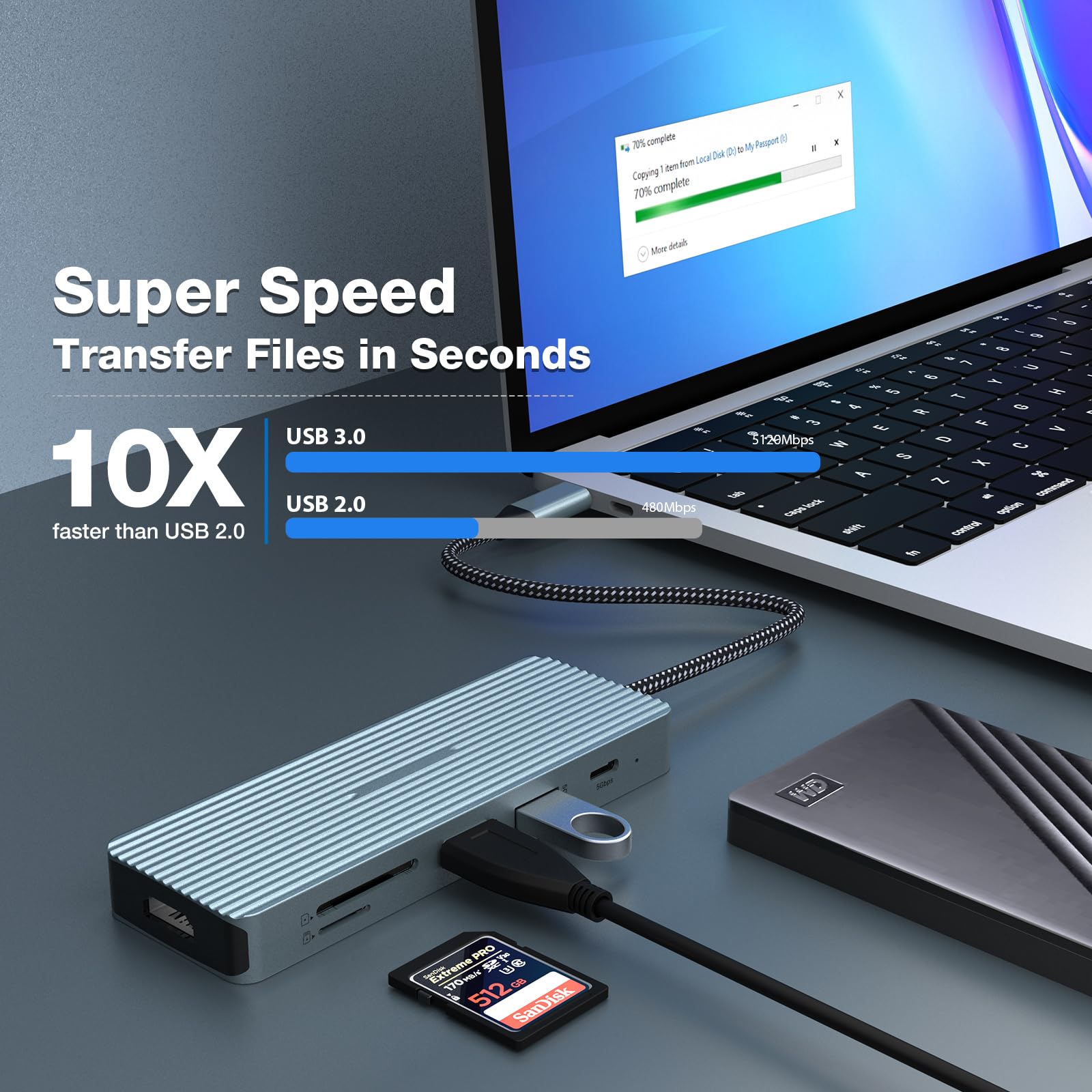 HOPDAY USB Cハブ - 10イン1 デュアルディスプレイ Amazon | HOPDAY USB Cハブ - 10イン1 デュアルディスプレイ USB