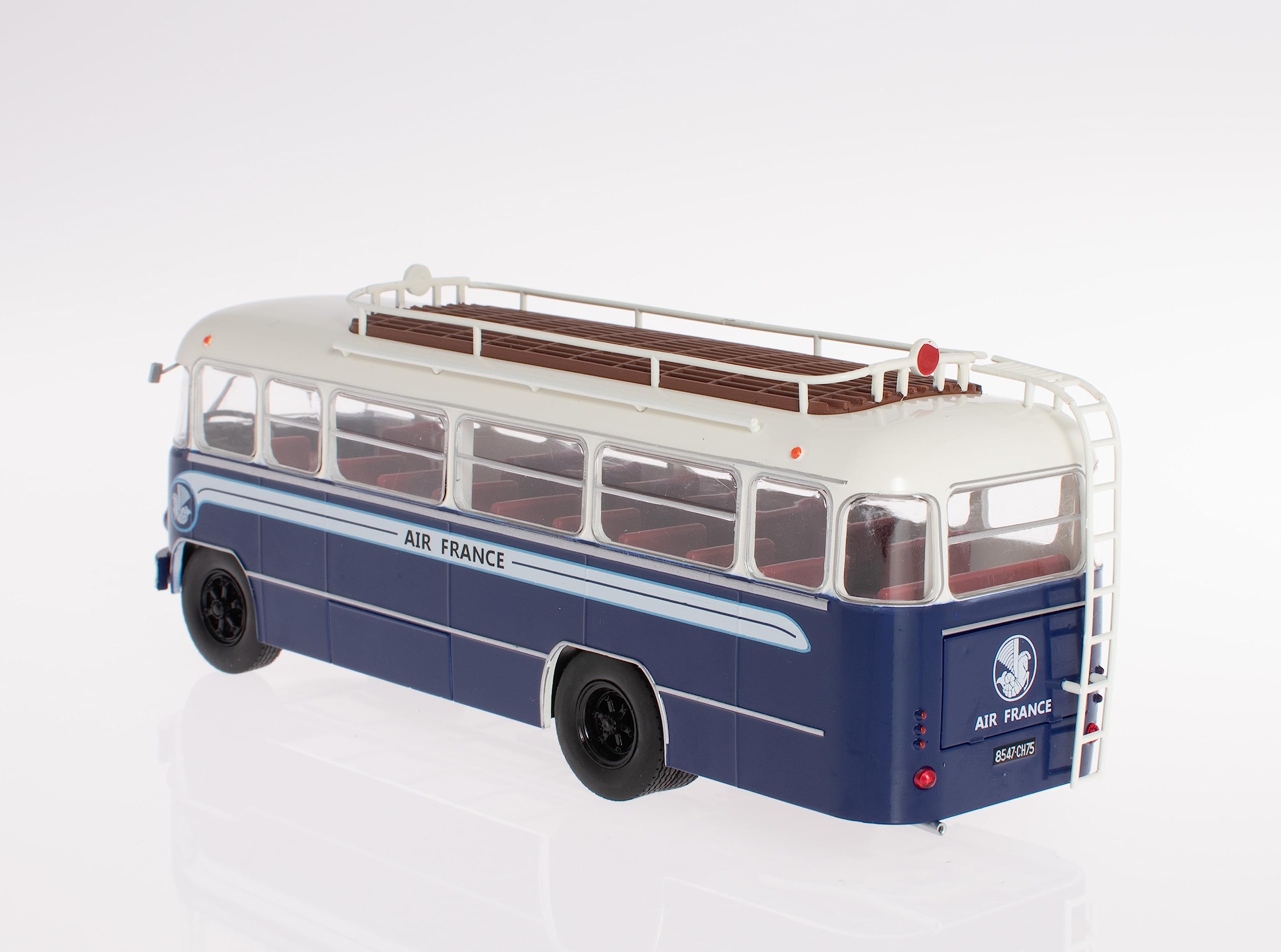 OPO 10 Autobús Escala 1/43 BERLIET PLR 8 MU Niza 1955 – Colección Ixo Para Hachette, Metal