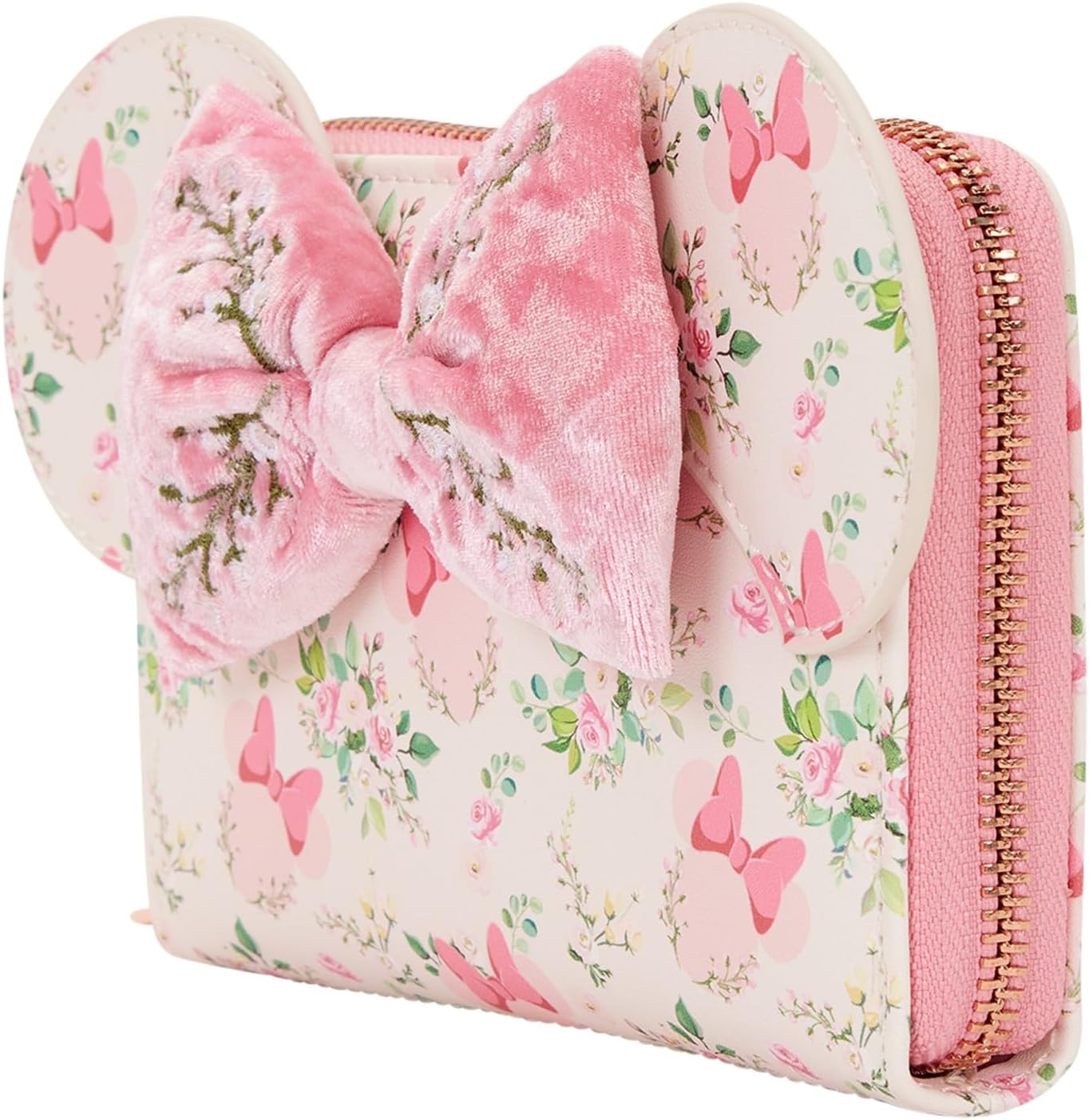 Loungefly Minnie Mouse Floral Zip Around Wallet