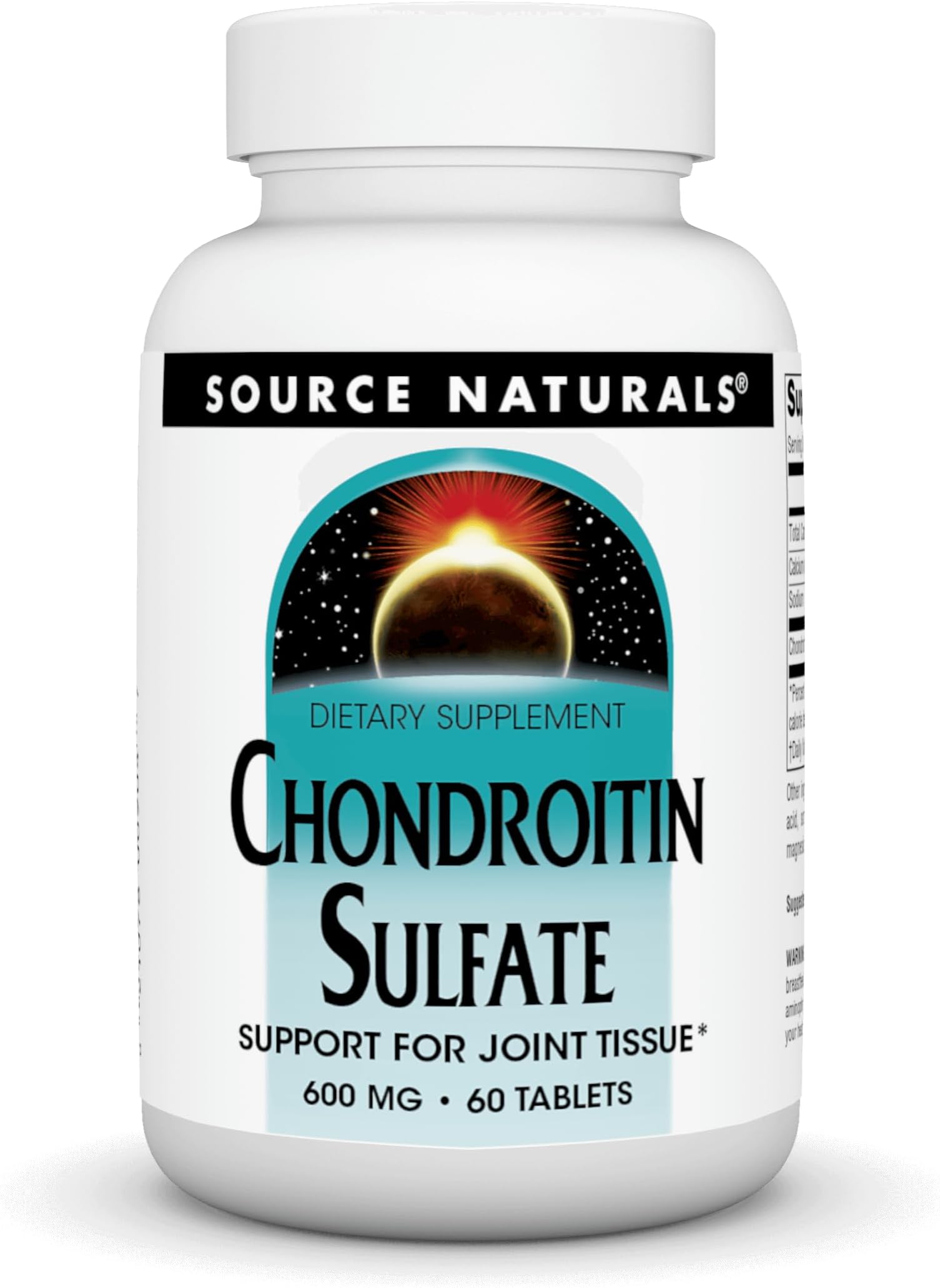 Chondroitin Sulfate 600mg, Support for Joint Tissue - 60 Tablets