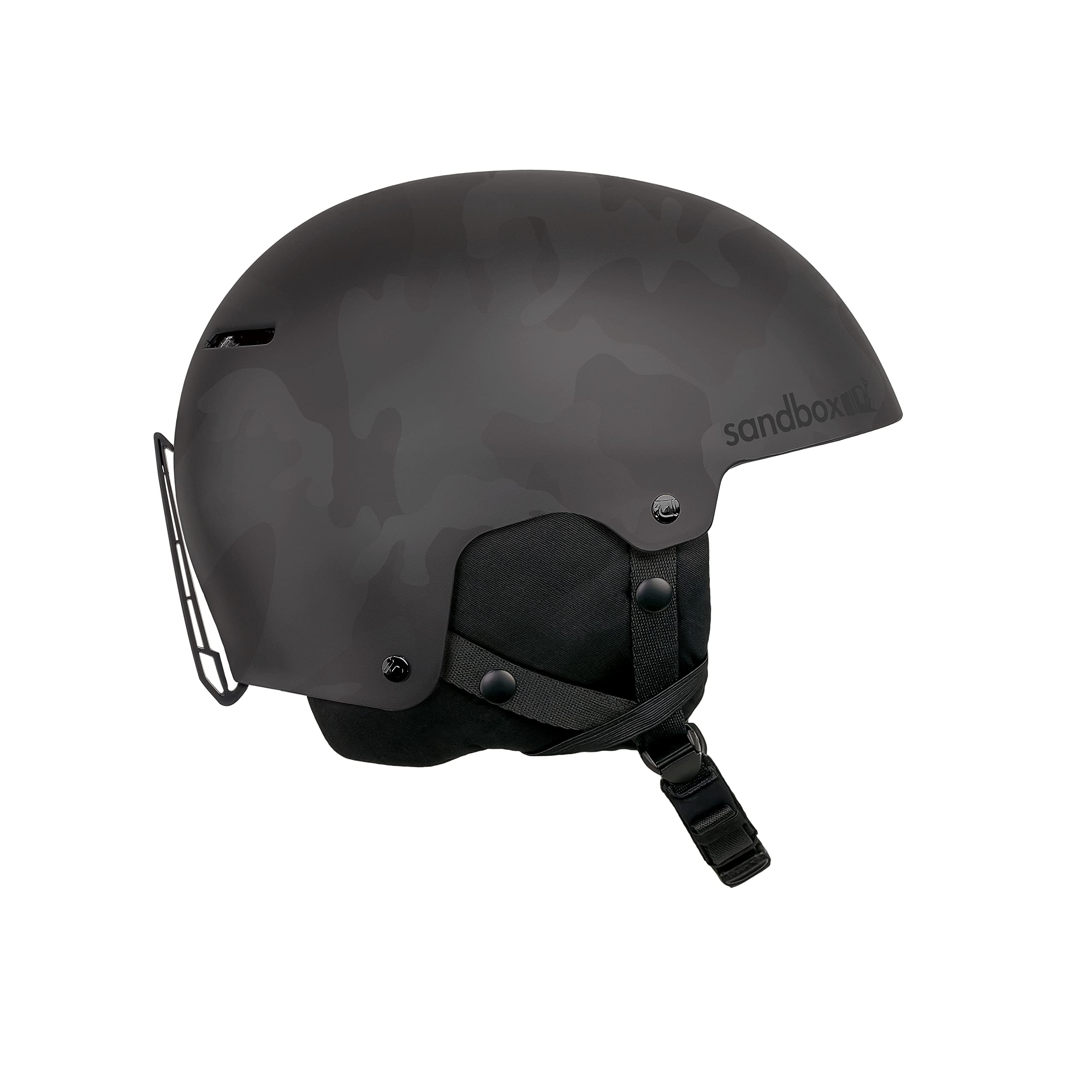 sandbox icon  マットブラック ML Amazon.com: SANDBOX Unisex Matte Icon Snow Helmet, Black Camo, S