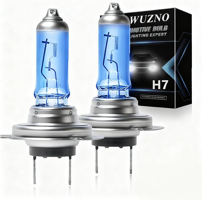 Lâmpada halógena H7 para farol dianteiro Wuzno 12 V 55 W 5000 K – Par