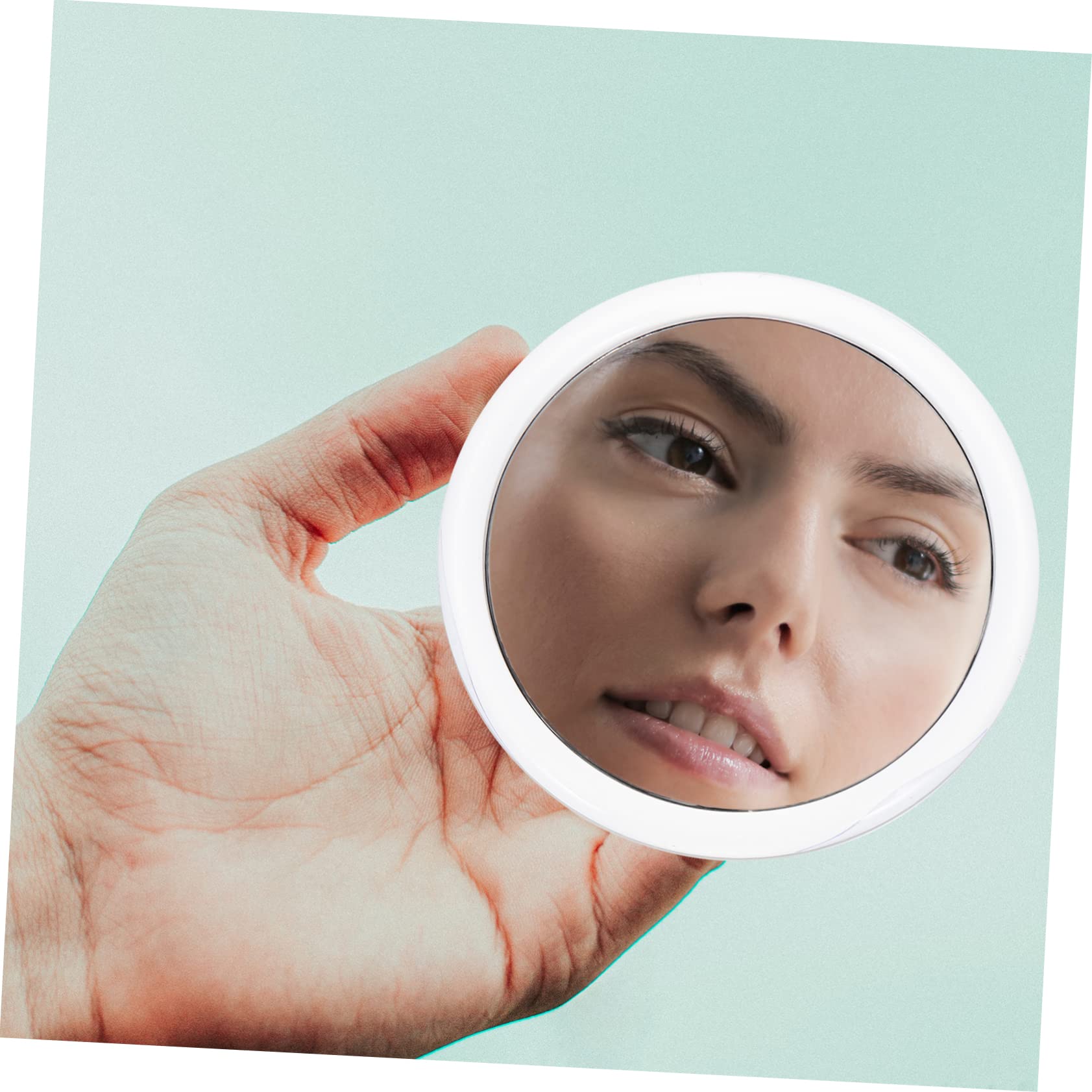 FRCOLOR 3stücke Makeup Spiegel Vergrößerung Mit Saugnapf Für Präzises Make-up Und Gesichtspflege Rundes Design Leicht Und Tragbar Hochwertige Spiegeloberfläche Für Klare Ansichten