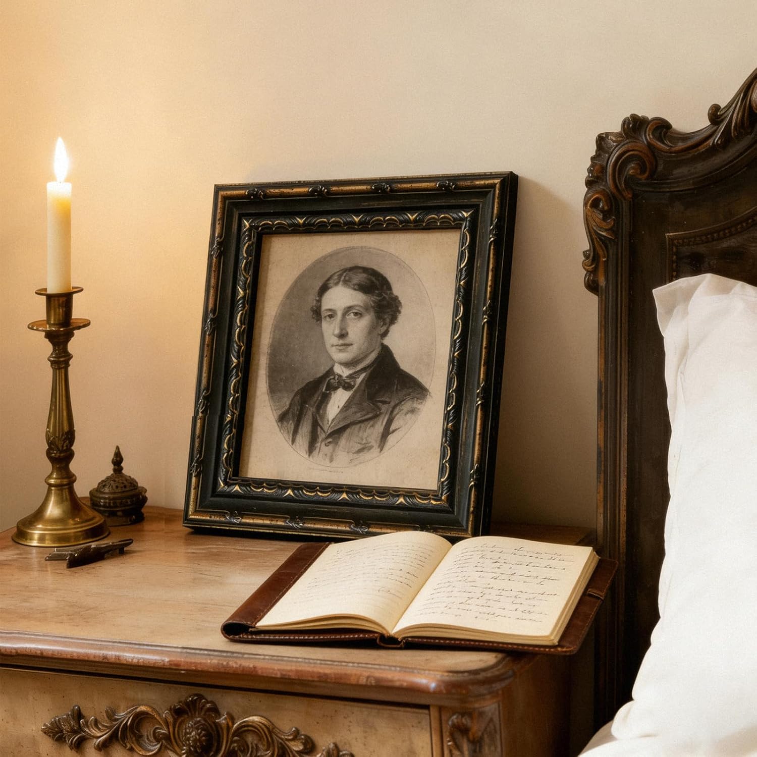 Classical Picture Frame for 11x14 Art Prints Drawings, Vintage Gold Ornate Gallery Wall Frame for Classroom Coffee Shop Dining Room Kitchen Rustic Home Decor (Black Gold)