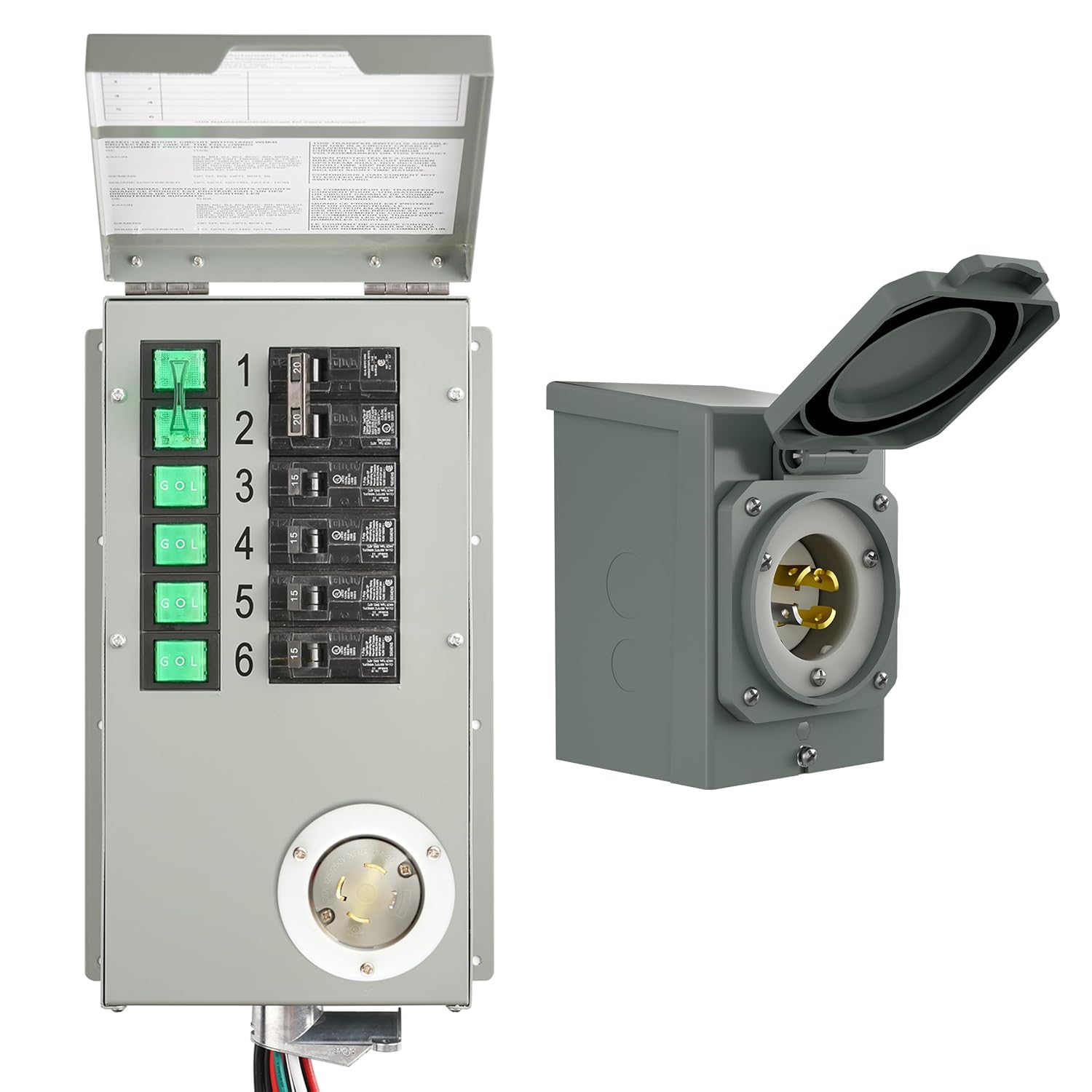 Nature's Generator Transfer Switch Kit (6 Circuits)