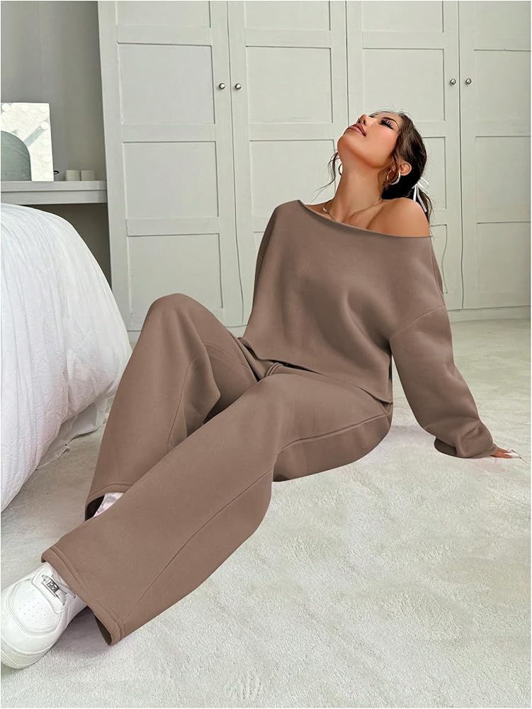 Amazon.com: SOLY HUX Women 2 Piece Outfits Long Sleeve Off The