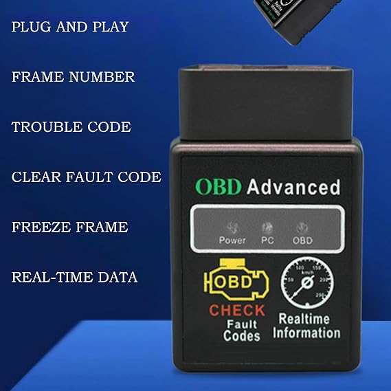 Car Scanner Diagnostic Tool - Wireless Code Readers & Scan Tools | Test Measurement Instrument for Motorcycle Marine Mechanic Workshop