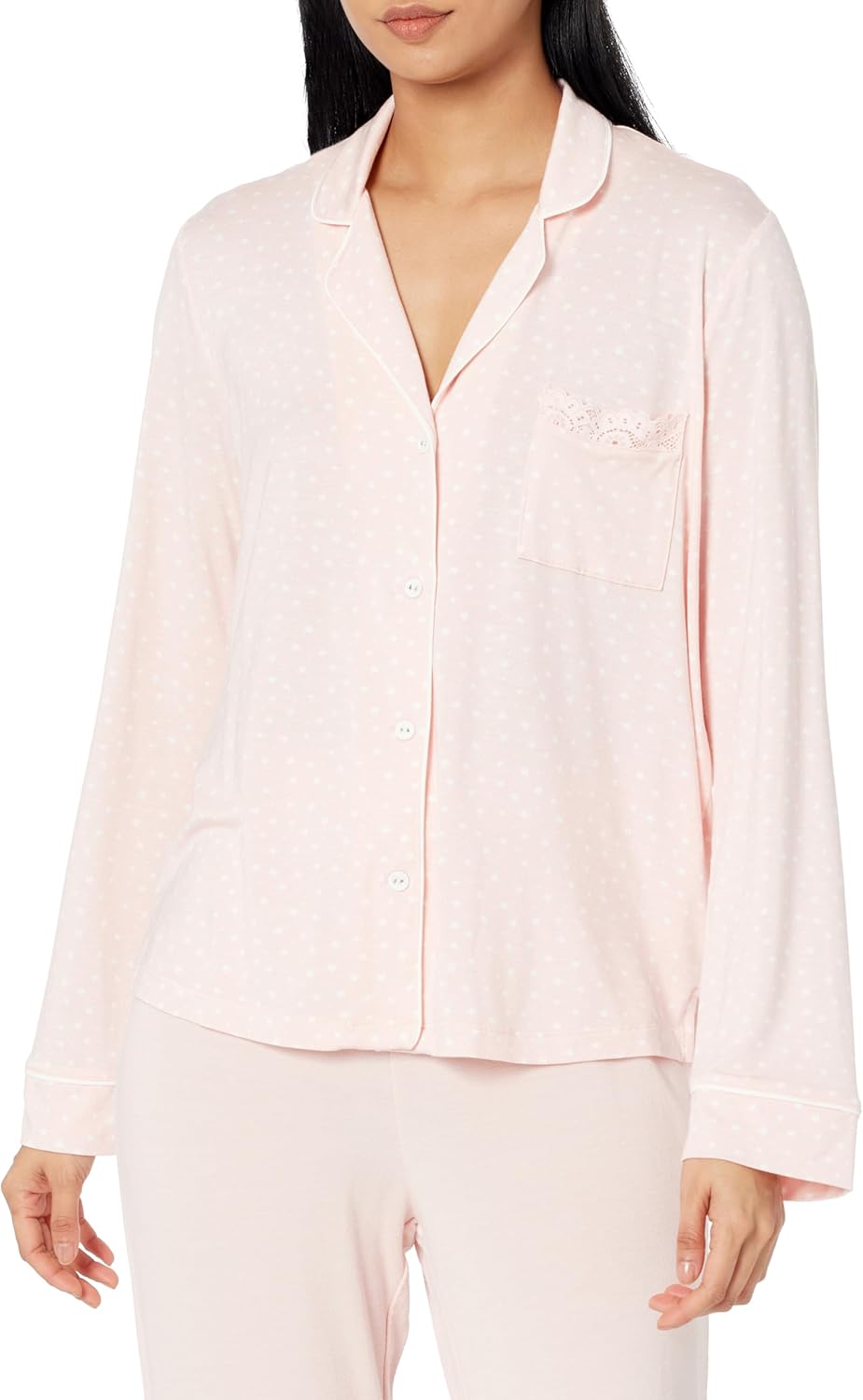 PJ Salvage Women's Loungewear Love & Lace Long Sleeve Top