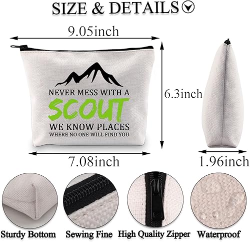 Miniatura 2 de BDPWSS Divertido regalo de líder de tropas Scout Scout, regalo nunca te metas con un Scout We Know Places Where Nadie te encontrará bolsa de