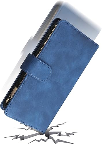 Miniatura 4 de Asuwish Compatible con Nokia G400 5G, protector de pantalla de vidrio templado y cubierta abatible de cuero, soporte para tarjetas, accesorios para