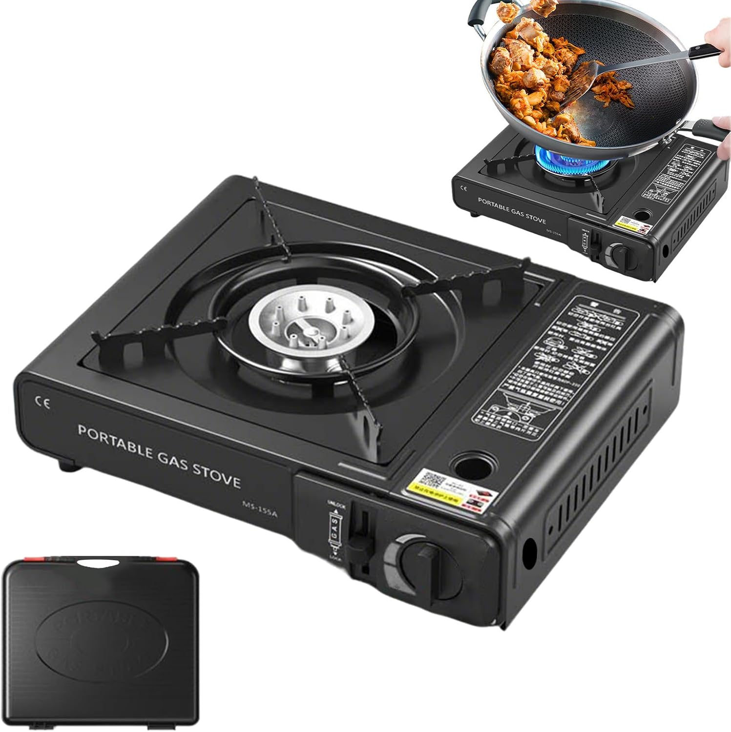 Portable Stove – Travel Cooker, Foldable Flame Burner | Miniature Kitchen Accessory for Indoor Use, Efficient Portable Fire Source for Picnics, Hiking Adventures, and Quick Food Preparation