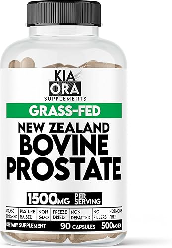 Suplemento de próstata 100% puro bovino alimentado con pasto Fuente de Nueva Zelanda para la salud de la próstata, vitalidad y apoyo hormonal