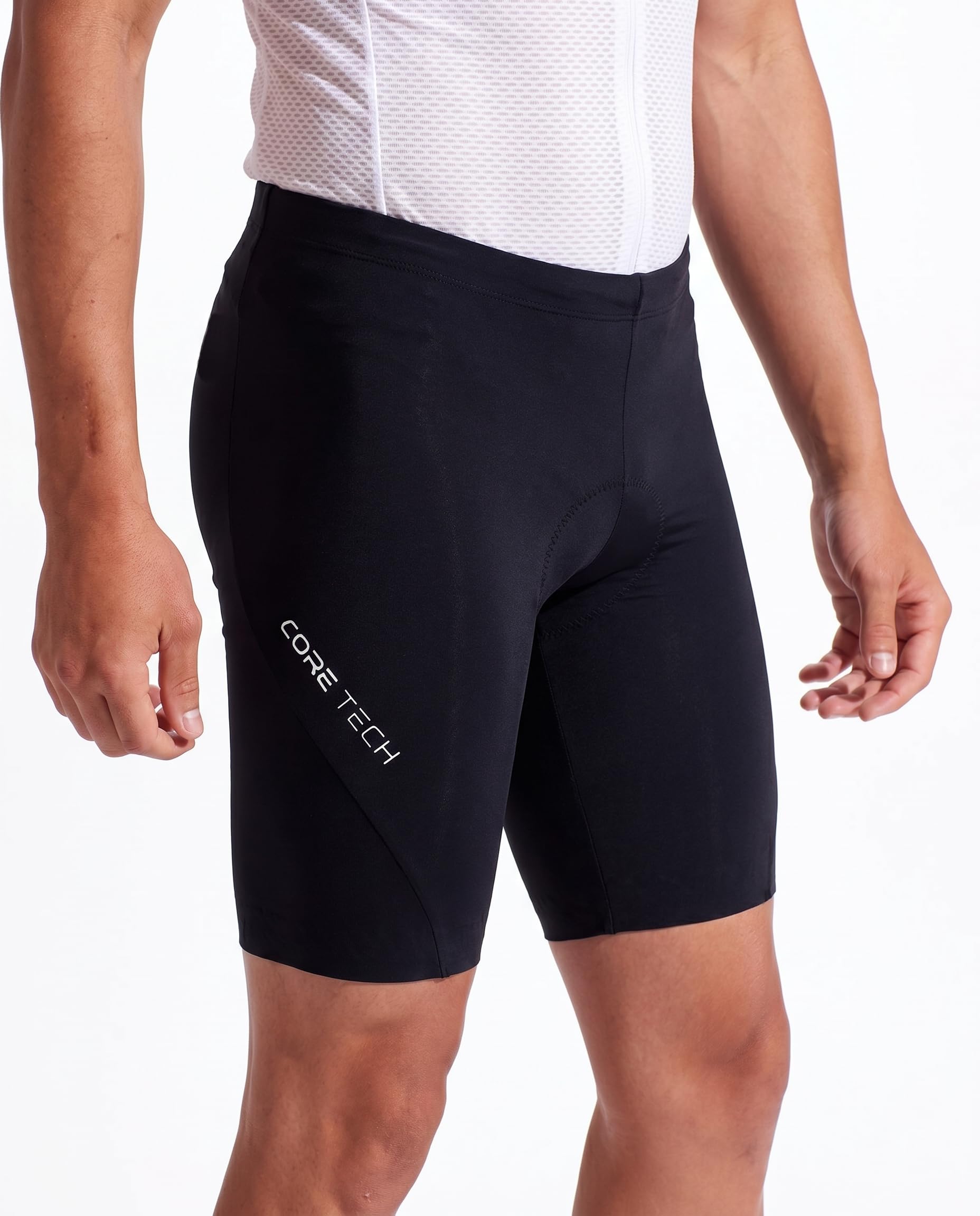 MY KILOMETRE Herren Triathlon Hose mit Rückentasche und Kordelzug – Tri Shorts, Atmungsaktiv & Schnelltrocknend Radhose für Schwimmen, Radfahren, Laufen