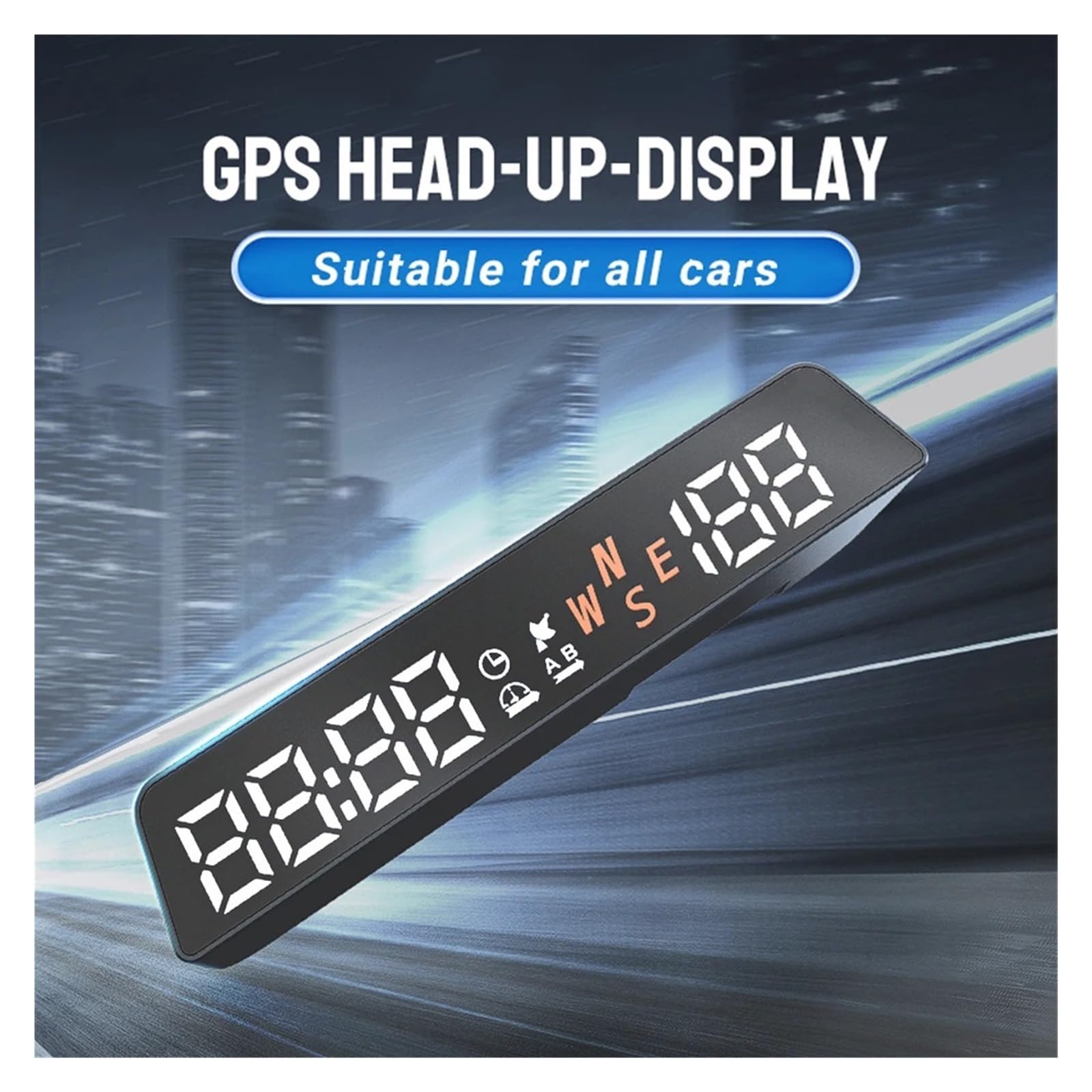 Panele Instrumentów Samochodowych Samochodowy Wyświetlacz HUD GPS Head-Up Elektronika Samochodowa Projektor HUD Wyświetlacz HD Cyfrowy Alarm Przekroczenia Prędkości Dla Wszystkich Samochodów