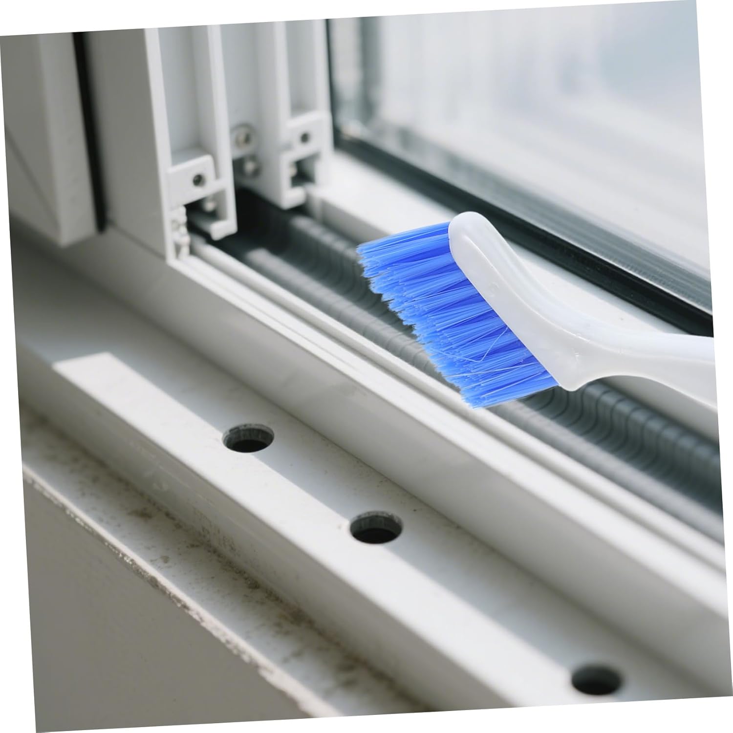 20pcs Crevice Cleaning Brush Set for Window Tracks Kitchen Stove Scraper Tool Groove Brush for Tight Spaces Cracks Corners Door Gaps with Easy-Clean Design