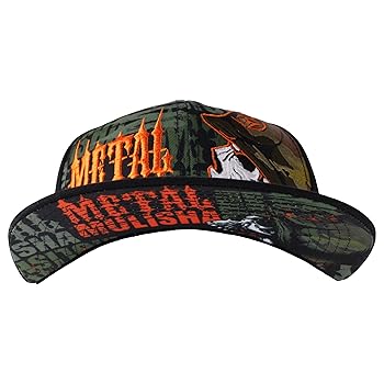 Metal Mulisha Mens Bunker Flex Hat, Black, Large-X-Large