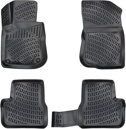 Alfombrillas de piso para Peugeot 2008 2013-2019 | Cobertura completa para todo tipo de clima, antideslizante, impermeable, corte láser 3D de