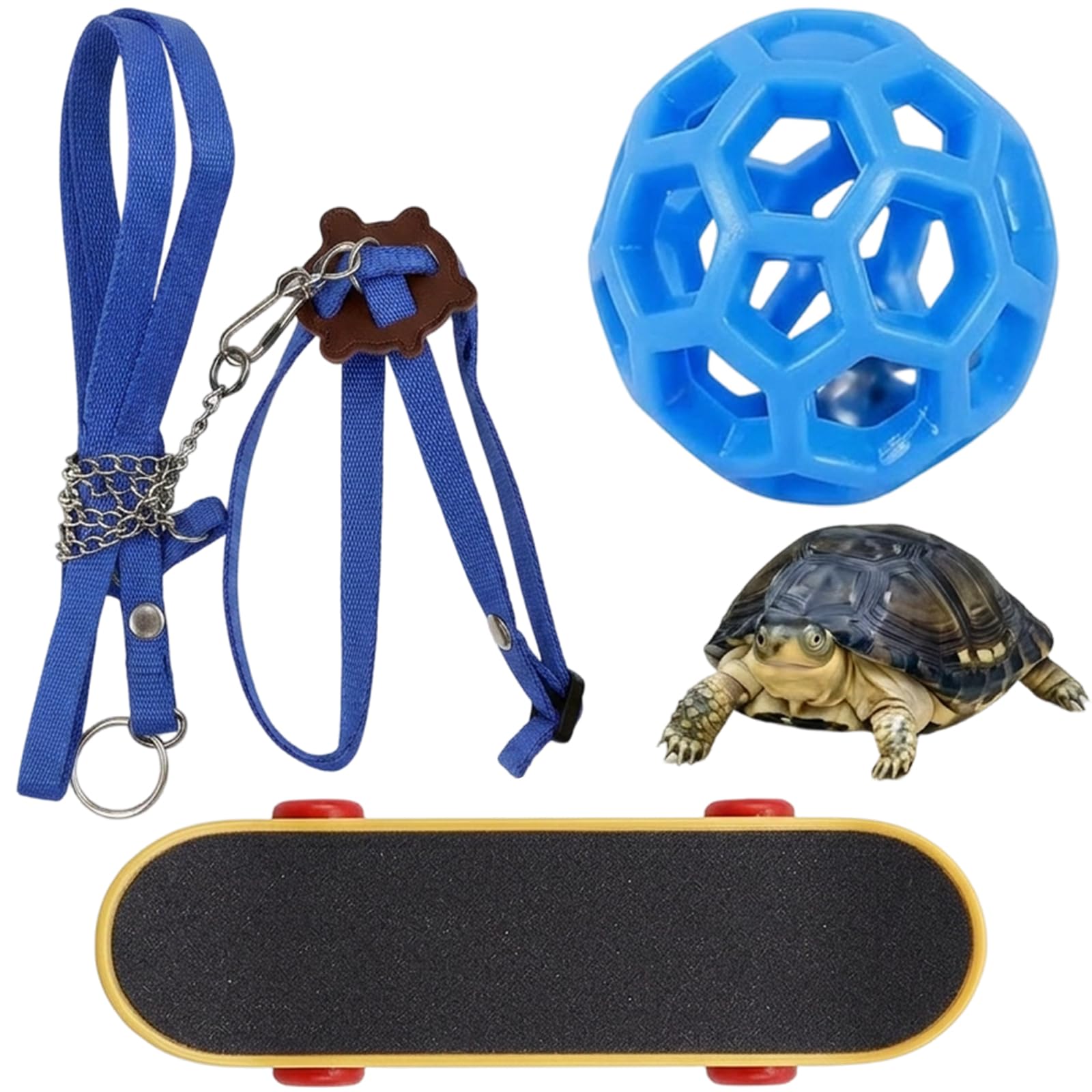 3 PCS Tortoise Accessories, Tortoise Wheel, Multi Functional Reptile Decor Set, Suitable for Reptile Keepers, Enclosure Layout Lovers and Household Pet Habitat Decoration Users