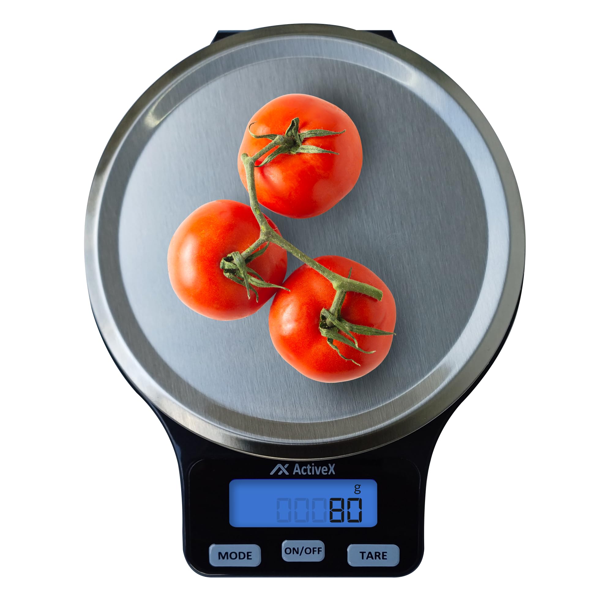 ActiveX (Australia) Quanty Food Scale Accurate Digital Kitchen Scale Measures | Grams and Ounces 6kg / 13lbs Max Limit| Premium Stainless Steel Platform Backlit Display
