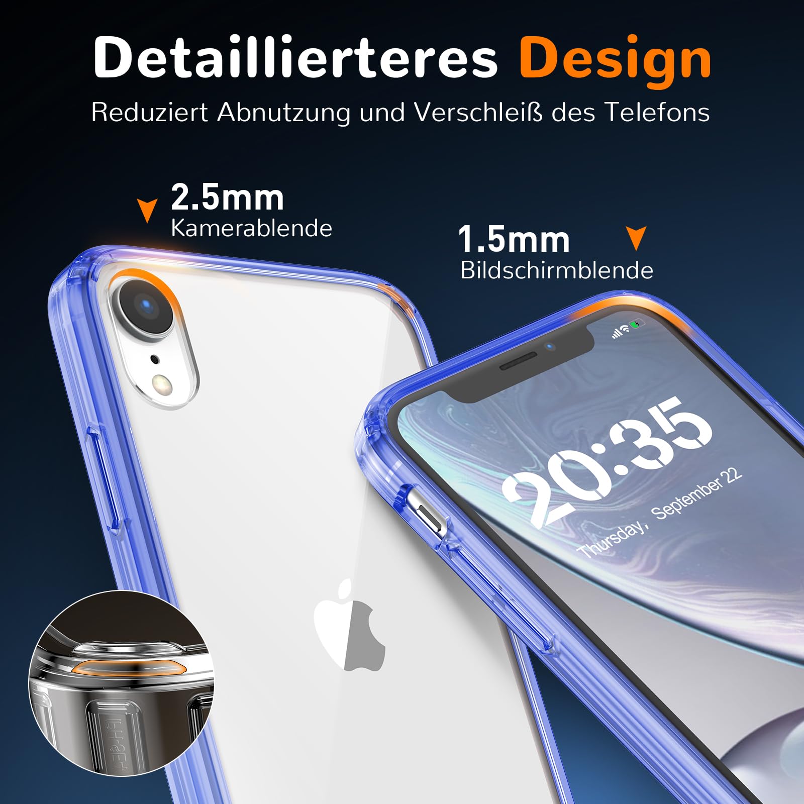 Clear Case for iPhone 15, Ultra Thin, Shockproof TPU Cover, Anti-Yellowing, Crystal Clear, Phone Case for Apple iPhone 15 - Clear — view 445