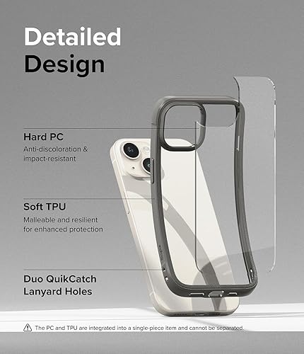 Miniatura 7 de Ringke Fusion Bold No más decoloración Funda compatible con iPhone 15 Plus, tecnología de agarre mejorada que evita caídas accidentales,