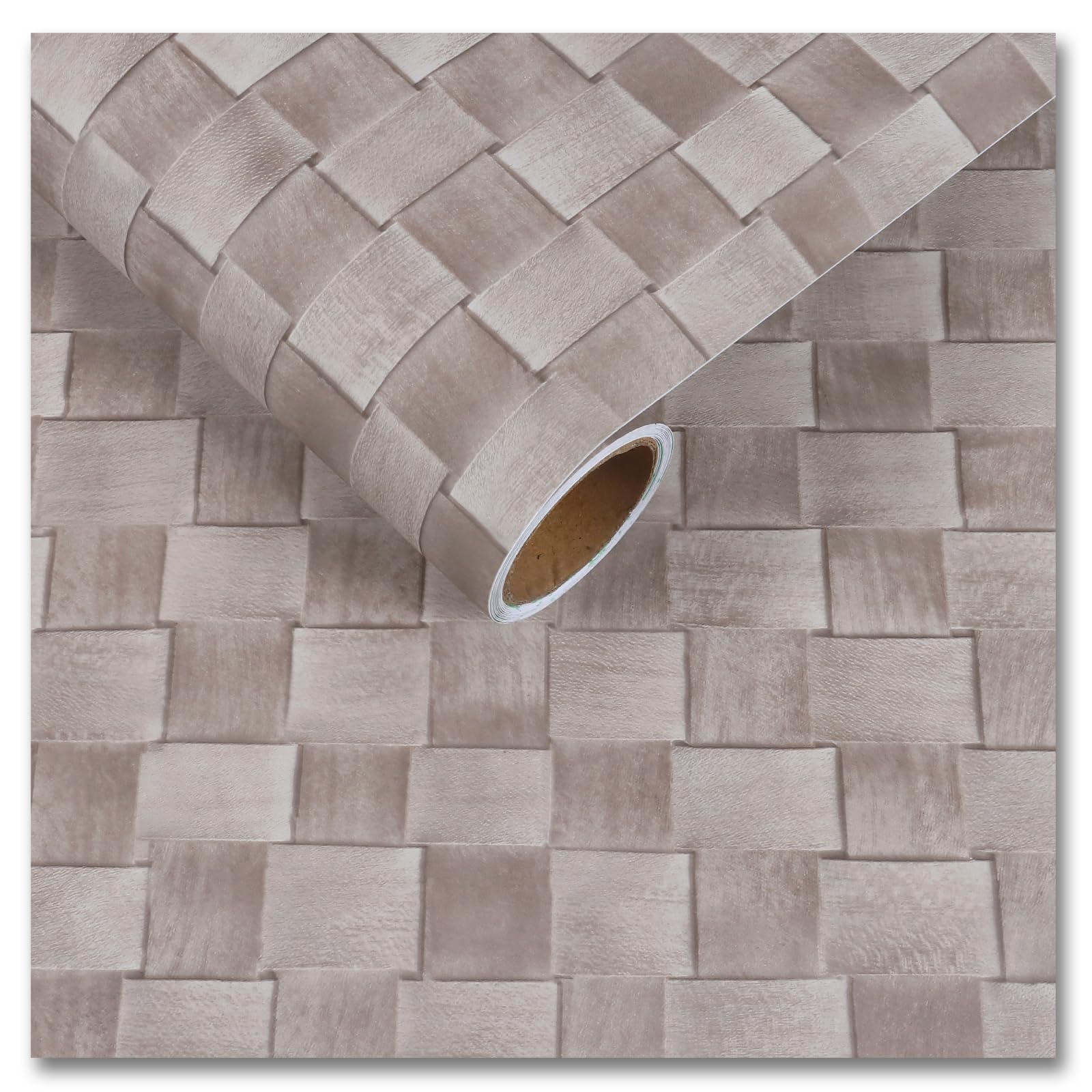 Papier peint toile de gazon gris clair autocollant rouleau long pour renovation