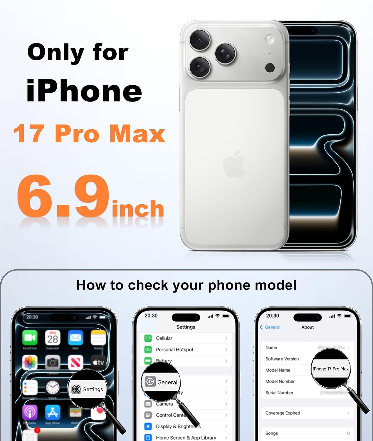 fntcase for iphone 17 pro max case: [compatible with magsafe] solid white matte 17 promax magnetic phone cover with [full camera protection] [screen protector] military grade shockproof protective a-white for iphone 17 pro max