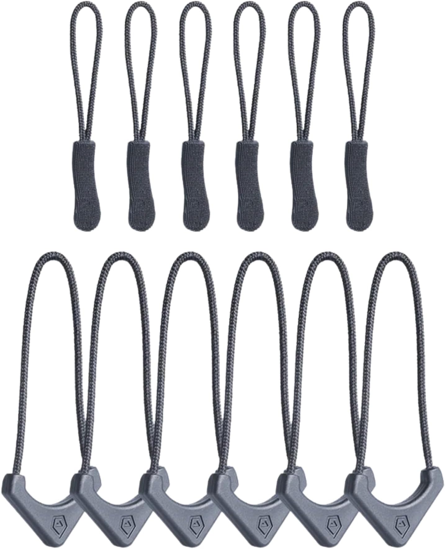 WANDRD Zipper Pullers Set, 12-Piece Kit with 6 U-Pull and 6 Straight Pull Tabs, Replacement Pullers for Backpacks and Travel Gear, Durable Easy Grip – [Aegean Blue]