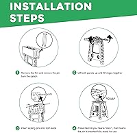 Vista 122 de Dyforce Taburete plegable de 13 pulgadas, taburetes resistentes para adultos y niños, taburetes de pie compactos, taburete plegable ligero