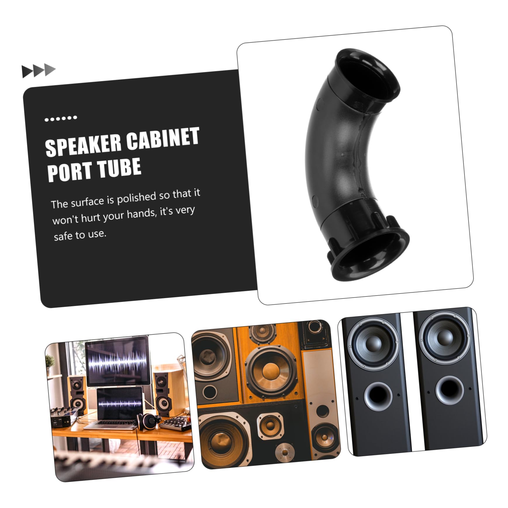 Generic 6pcs Speaker Cabinet Port Tubes Air Outlet for Vehicle Convenient Installation for Enhanced Sound Quality