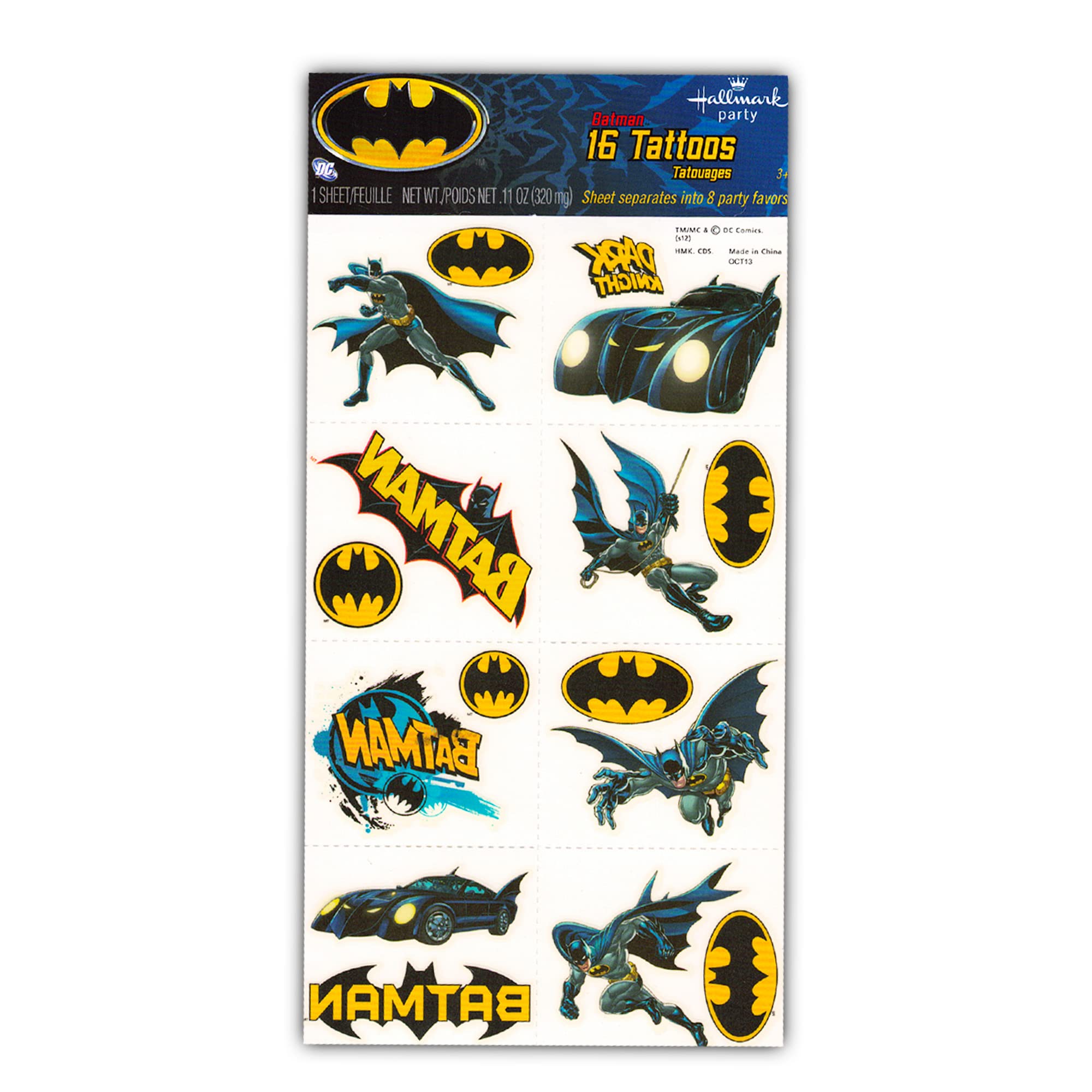 Superhero Tattoos for Boys Kids Party Bundle 200+ Licensed Temporary