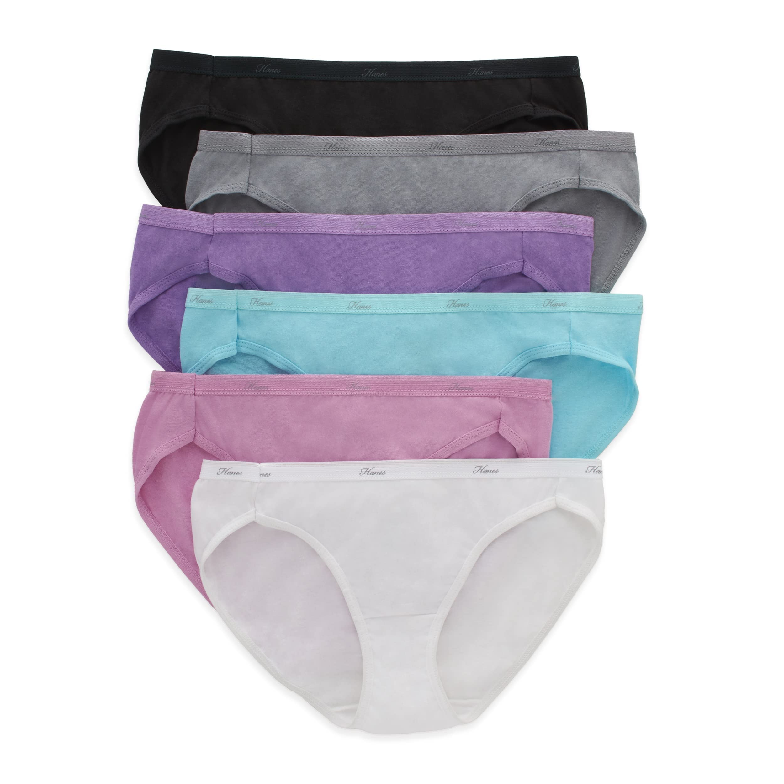 Buy HanesWomen's Bikini Panties Pack, Lightweight Soft Cotton Underwear