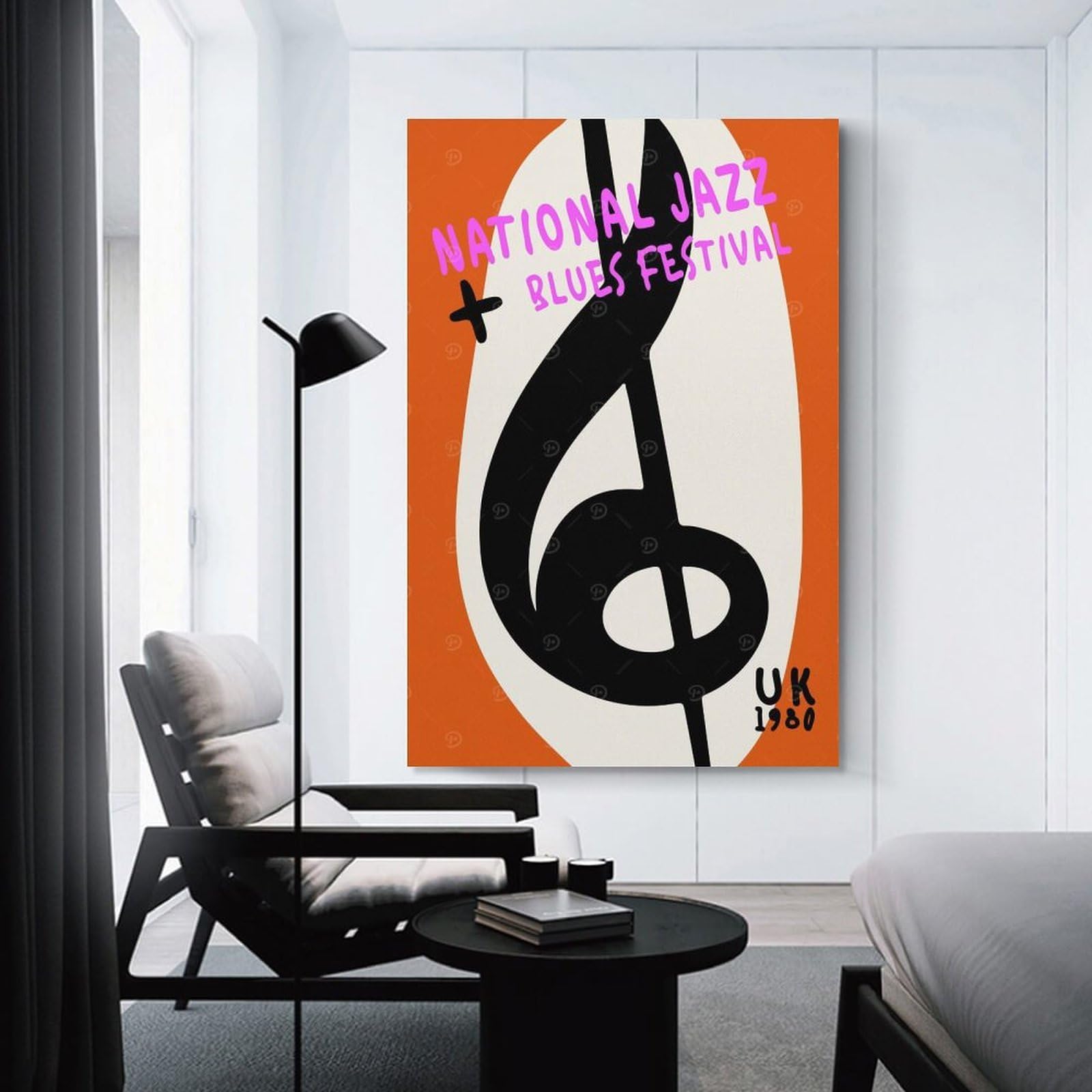 Junmoney Jazz And Blues Festival Canvas Wall Picture, 12x18inch(30x45cm), for Sofa Walls, Lounge Or Home Corners, Modern Wall Decor for Cosy Interiors