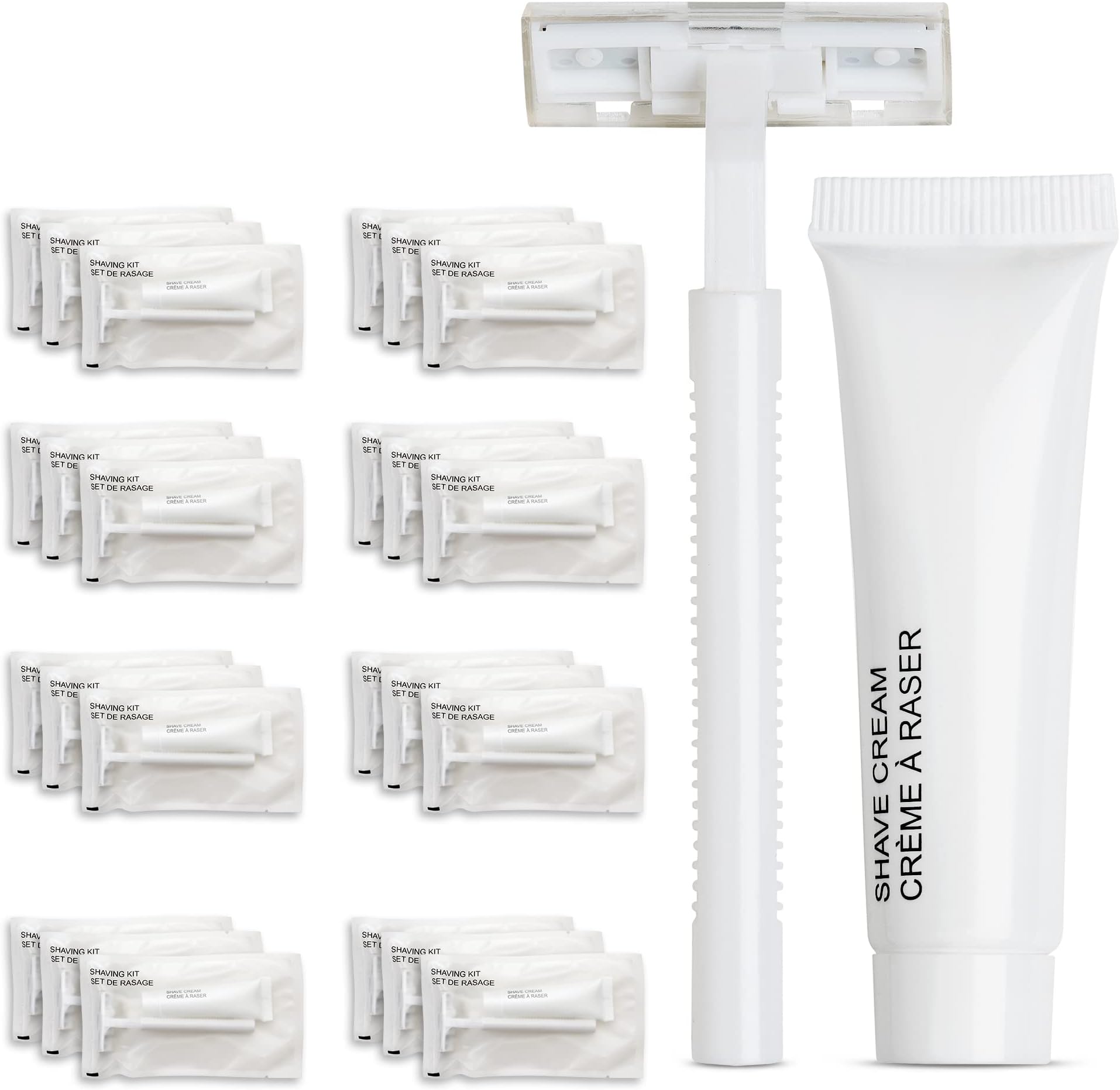 Amazon.com: World Amenities Shave Kit (Clear Frosted Sachet) - Hotel ...