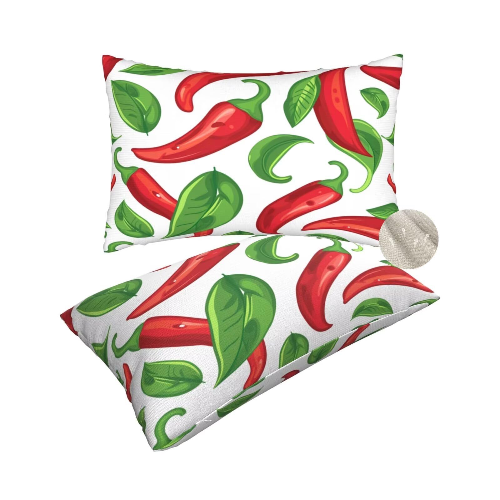 Taie oreiller rectangulaire rouge 50x70 pour remplacer vos housses de coussin usees